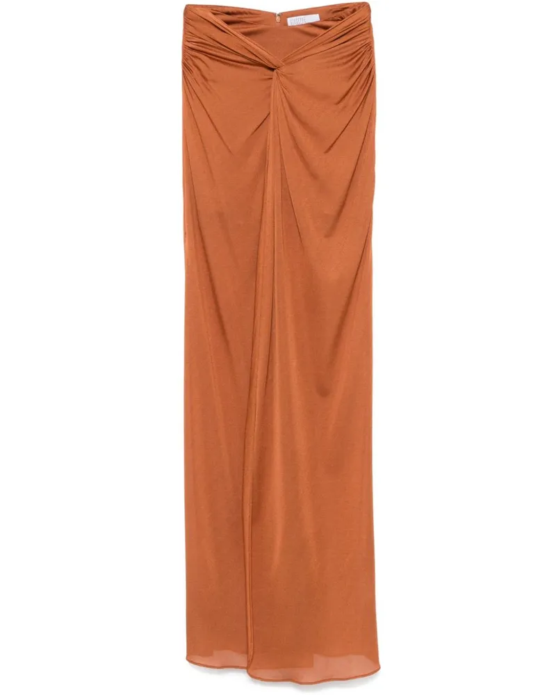 Giuseppe di Morabito Maxirock mit Knotendetail - Orange Orange