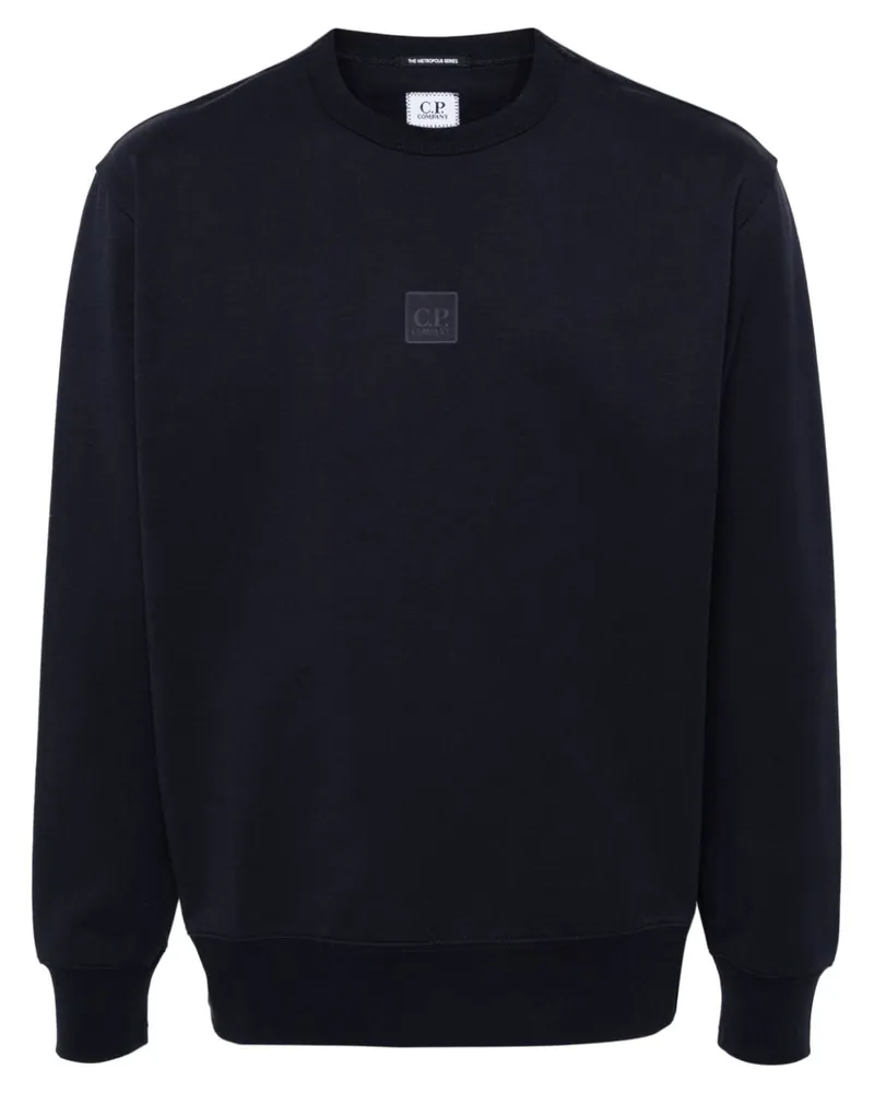 C.P. Company Sweatshirt mit Logo-Print Blau