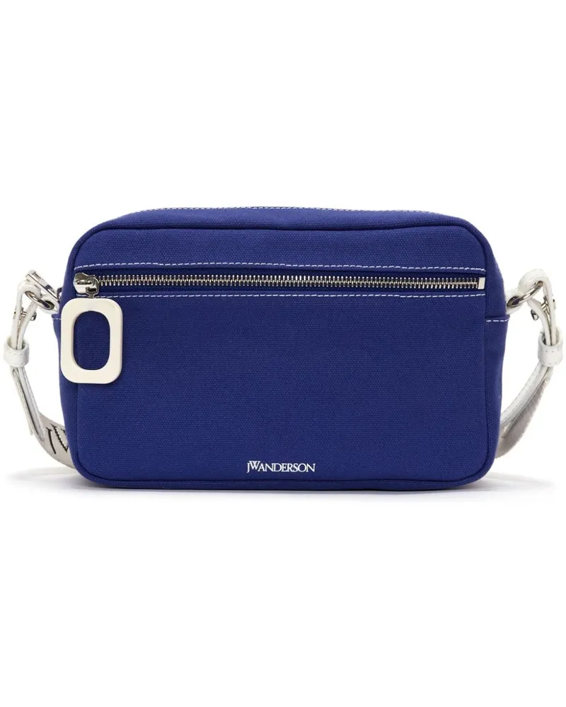 J.W.Anderson Schultertasche mit Logo-Jacquard - Blau Blau