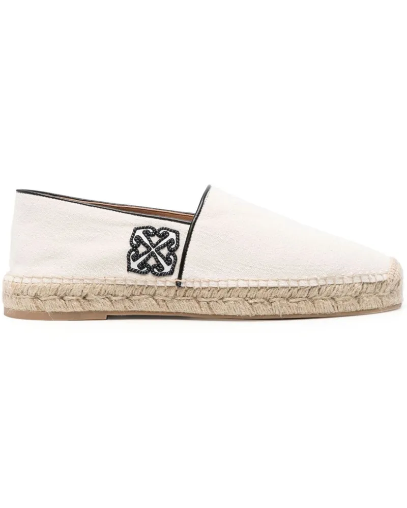 OFF-WHITE Anglette Espadrilles aus Canvas - Weiß Weiß