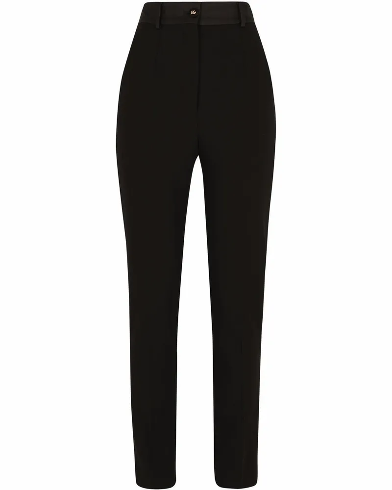 Dolce & Gabbana Smoking-Hose mit hohem Bund - Schwarz Schwarz
