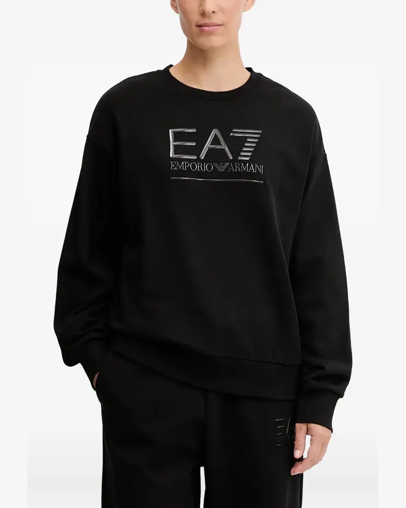 EA7 crew-neck sweatshirt - Schwarz Schwarz