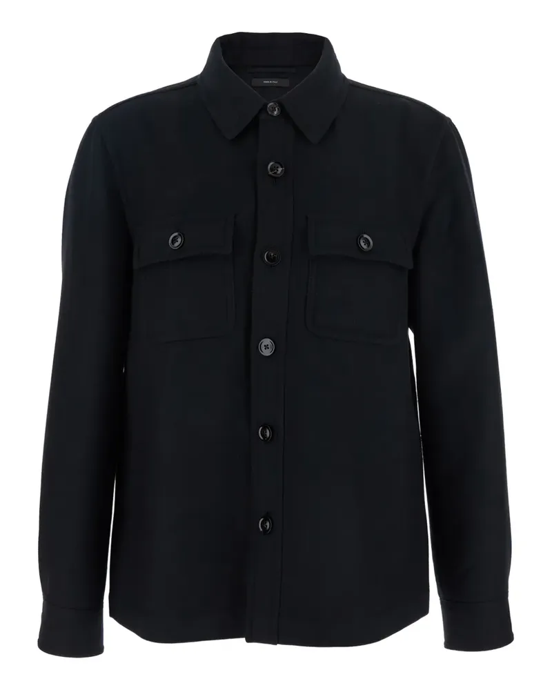 Tom Ford Hemdjacke mit Brusttasche - Schwarz Schwarz