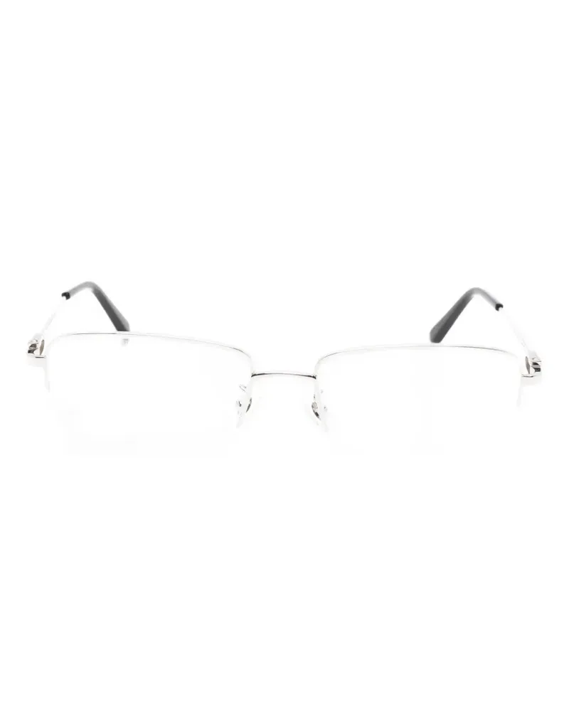 Cartier rectangle-frame glasses - Silber Silber