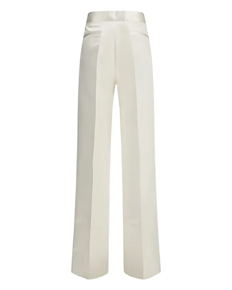 Sa Su Phi satin-finish pants - Weiß Weiß