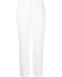 P.A.R.O.S.H. P.A.R.O H. Cropped-Hose mit hohem Bund Weiß