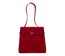buckle-detail suede shoulder bag - Rot