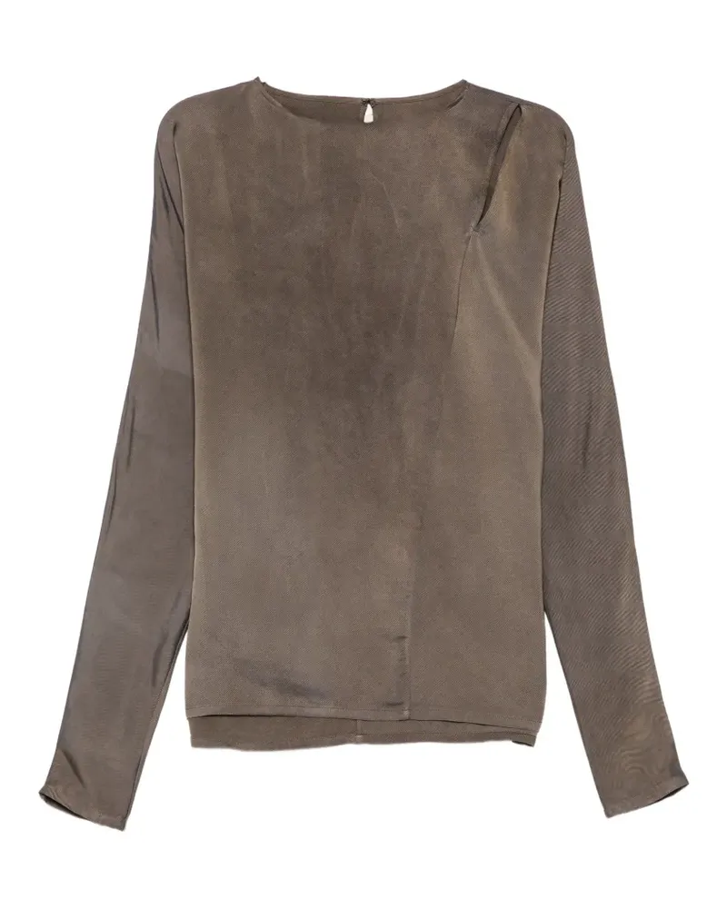 Uma Wang cut-out long-sleeve top - Braun Braun