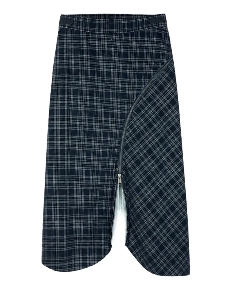 Vivienne Westwood Aperitive Rock mit Karomuster - Blau Blau