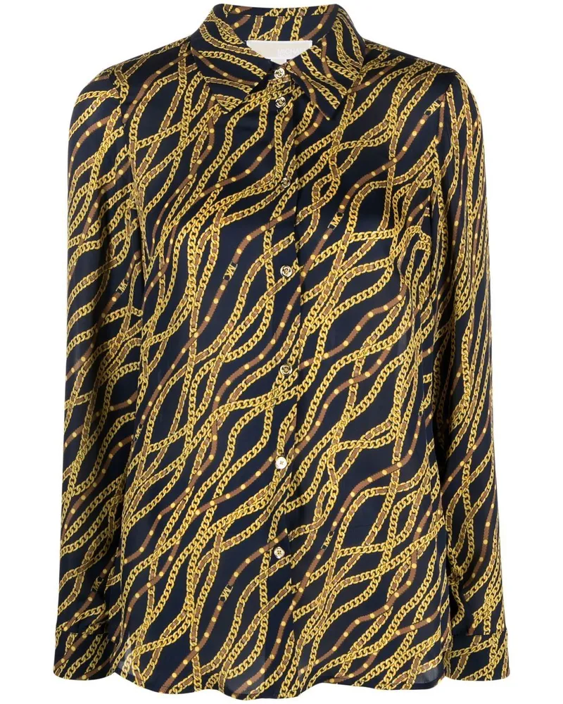 Michael Kors Hemd mit grafischem Print - Blau Blau