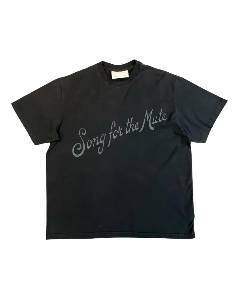 Song For The Mute T-Shirt mit Logo-Print - Schwarz Schwarz