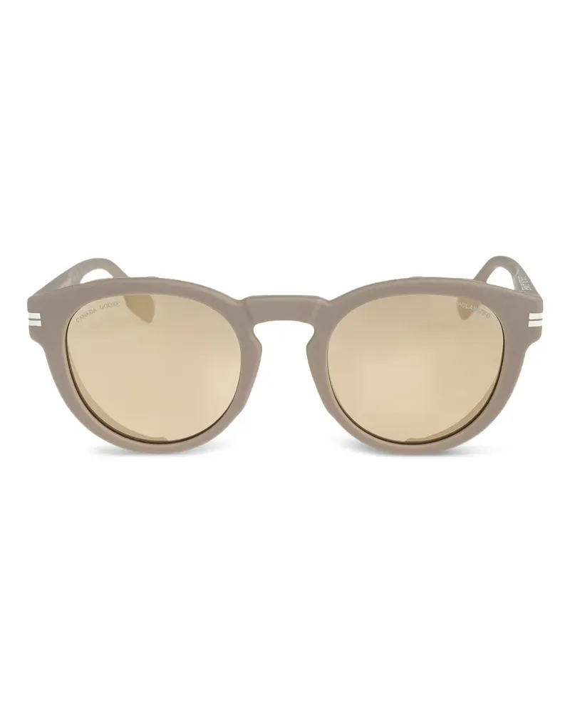 Canada Goose Salar Sonnenbrille mit rundem Gestell - Grau Grau