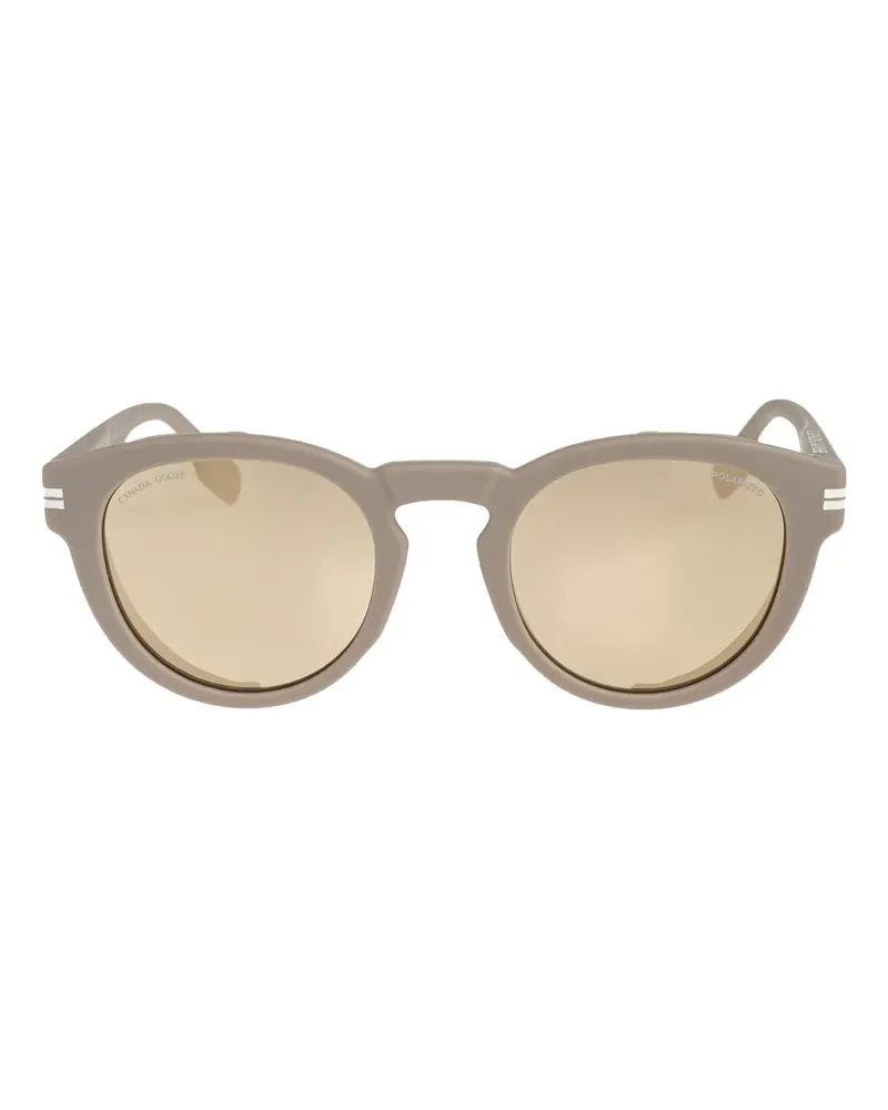 Canada Goose Salar stripe round-frame sunglasses - Grau Grau