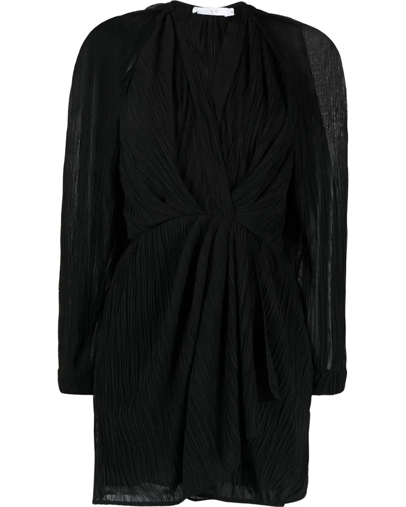 IRO Semi-transparentes Minikleid - Schwarz Schwarz