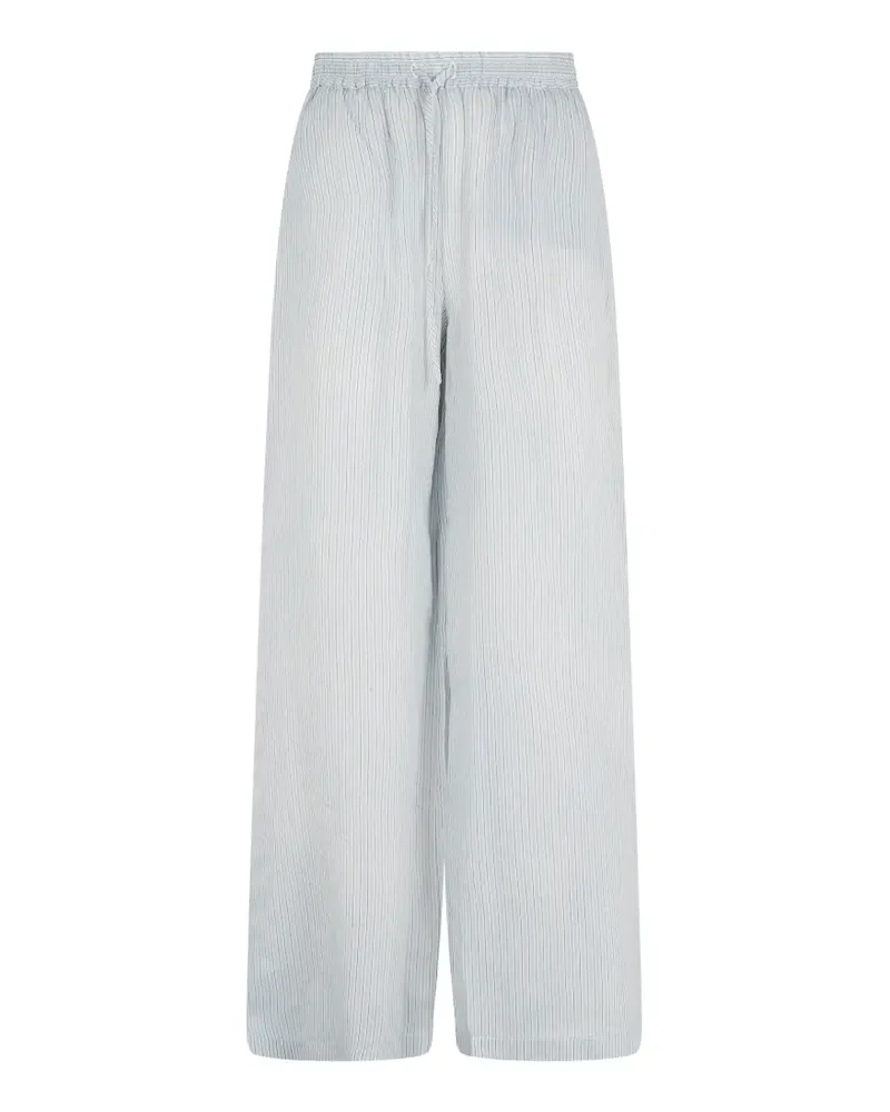 Roberto Collina Gestreifte Palazzohose - Blau Blau