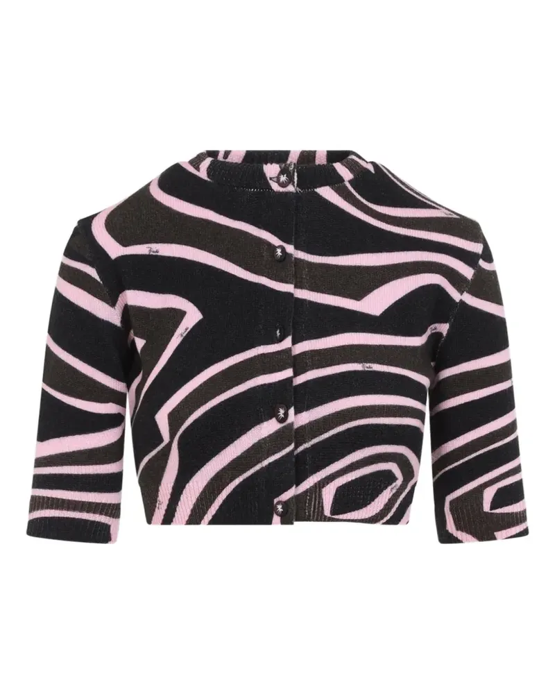 Emilio Pucci Iride-print cardigan - Schwarz Schwarz