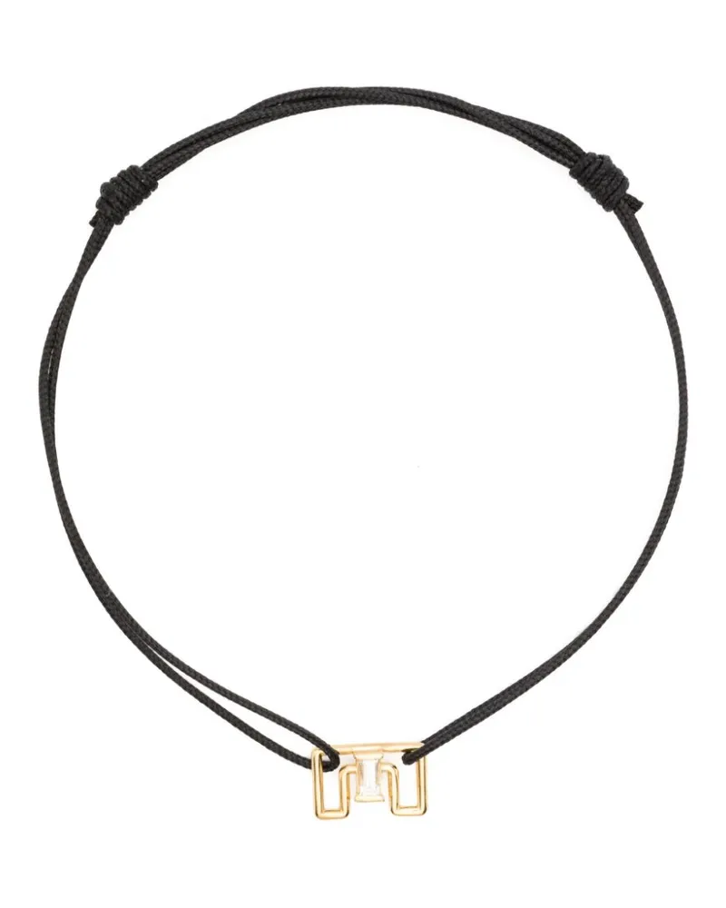 Aliita 9kt Letra E Gelbgoldarmband mit Amethyst Gold