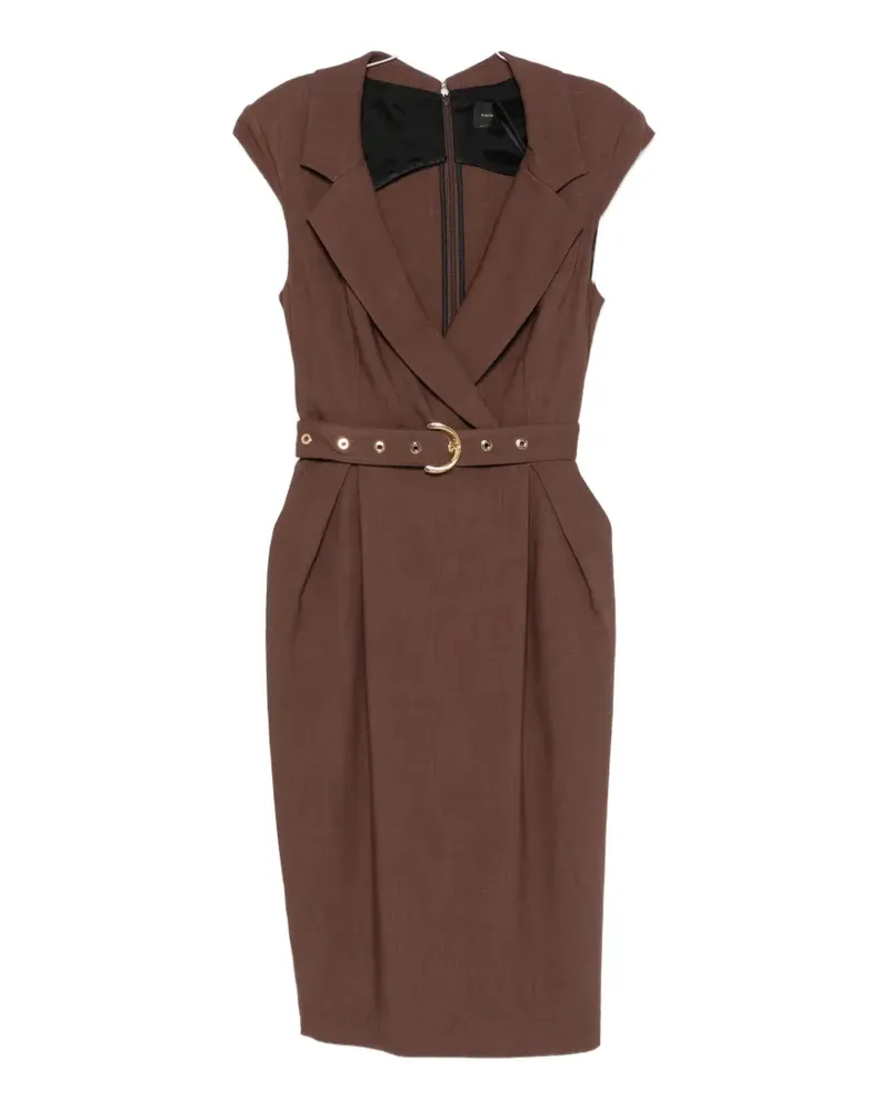 Pinko Amadine belted midi dress - Braun Braun