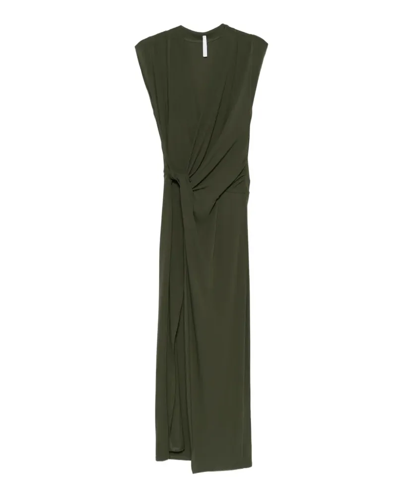 IMPERIAL knot-detail maxi dress - Grün Grün