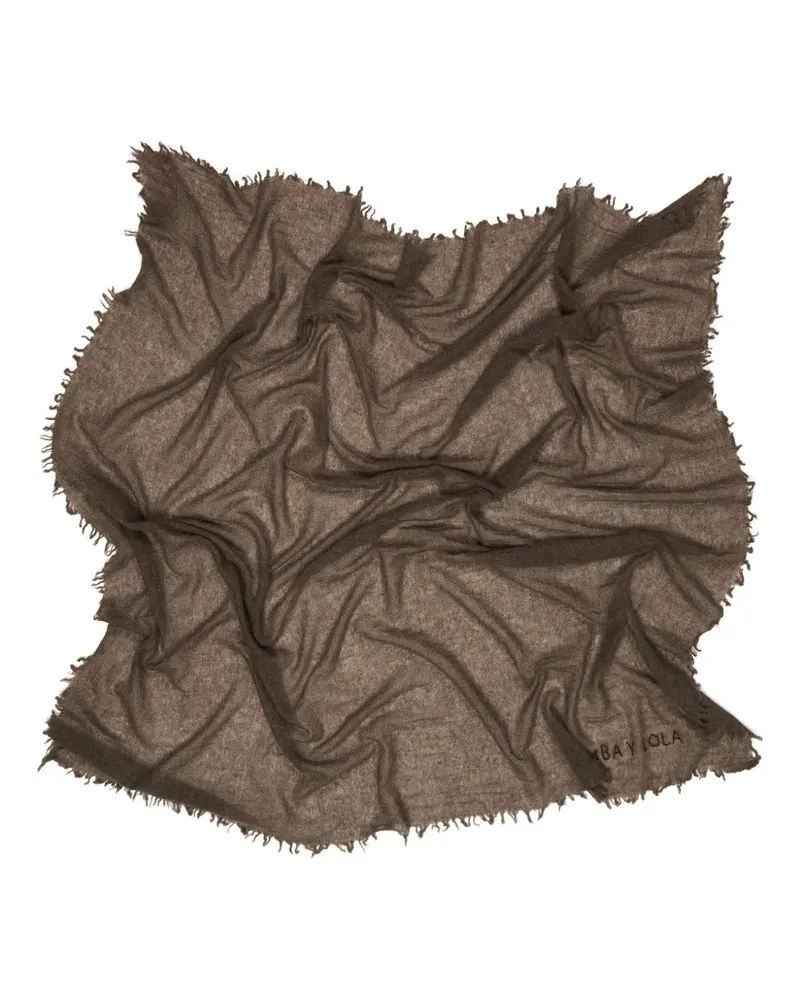 BIMBA Y LOLA Ausgefranster Schal - Braun Braun