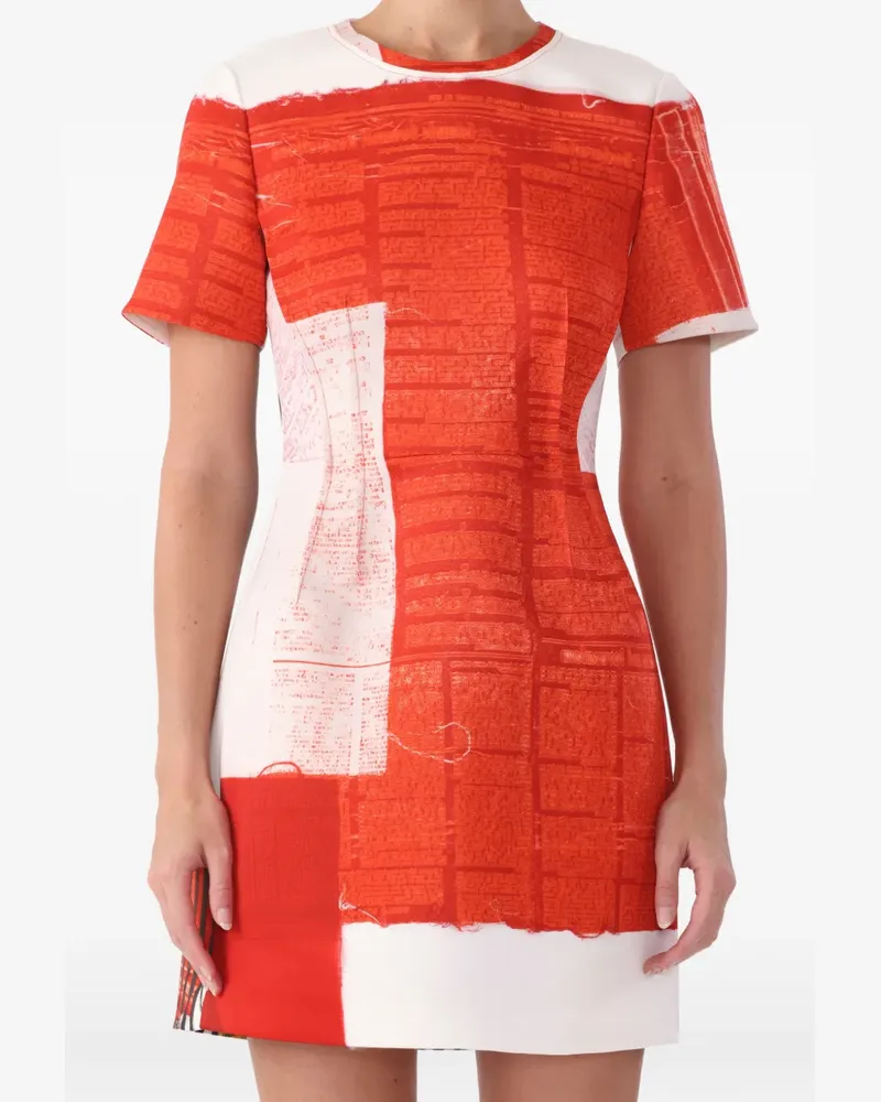 Jason Wu x Robert Rauschenberg artwork mini dress - Rot Rot