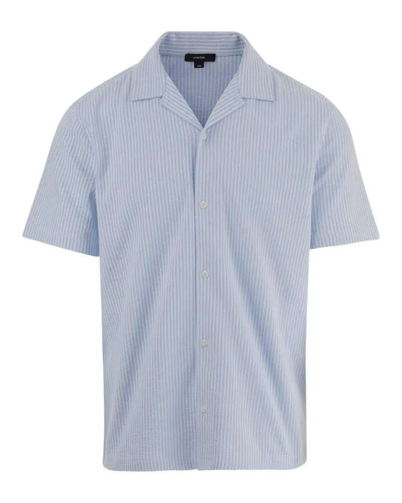 Vince striped short-sleeve shirt - Blau Blau