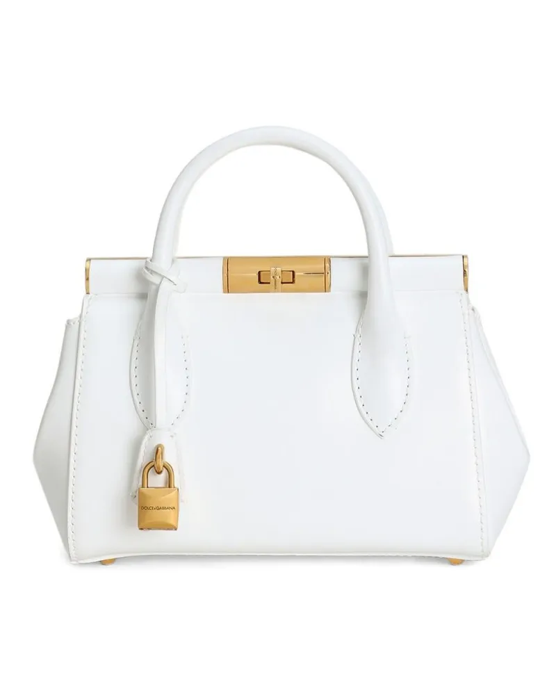 Dolce & Gabbana Handtasche aus Leder - Weiß Weiß