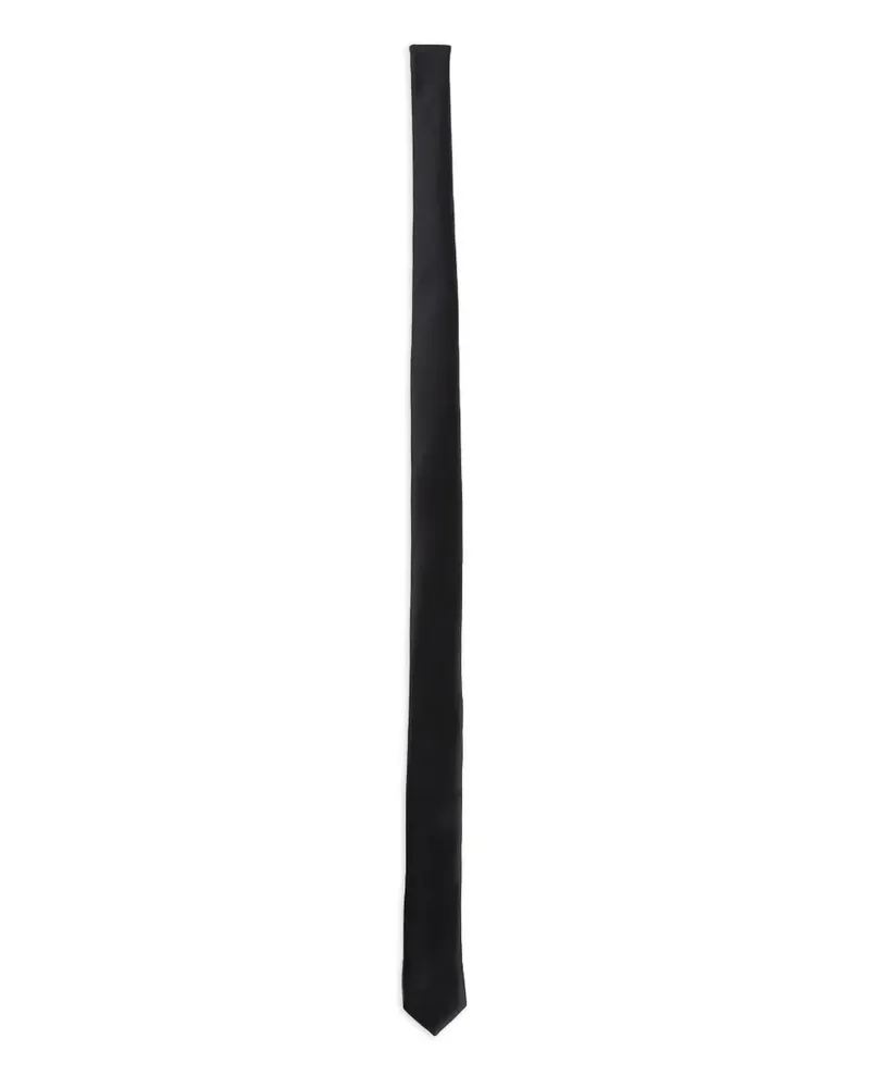 LARDINI Krawatte aus Satin - Schwarz Schwarz