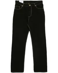 Casablanca Paris Jeans aus Logo-Jacquard Schwarz