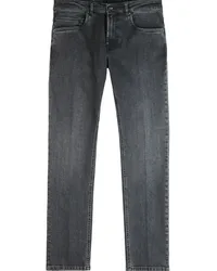 Fay Schmale Jeans im Five-Pocket-Design Schwarz