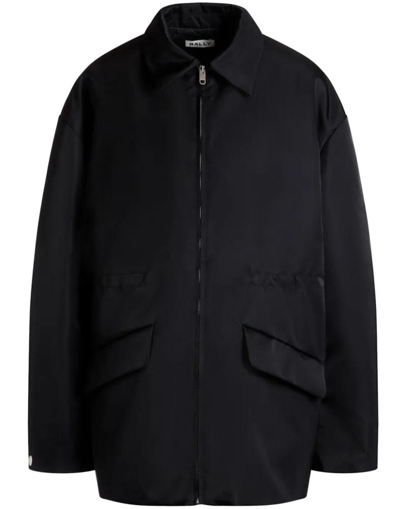 Bally Jacke mit gespreiztem Kragen - Schwarz Schwarz