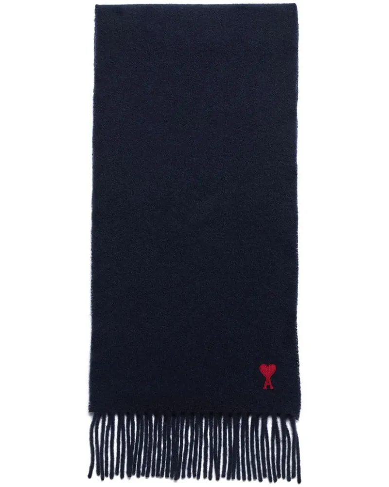 AMI Paris Ami de Coeur Schal - Blau Blau