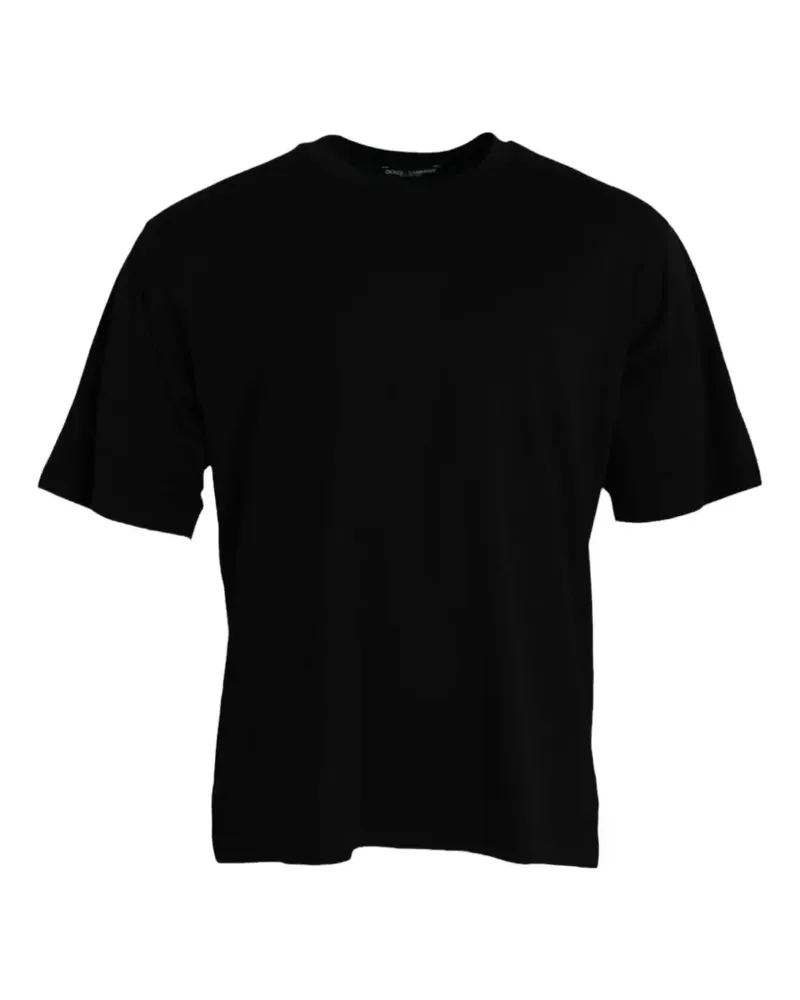Dolce & Gabbana T-Shirt mit Rundhalsausschnitt - Schwarz Schwarz