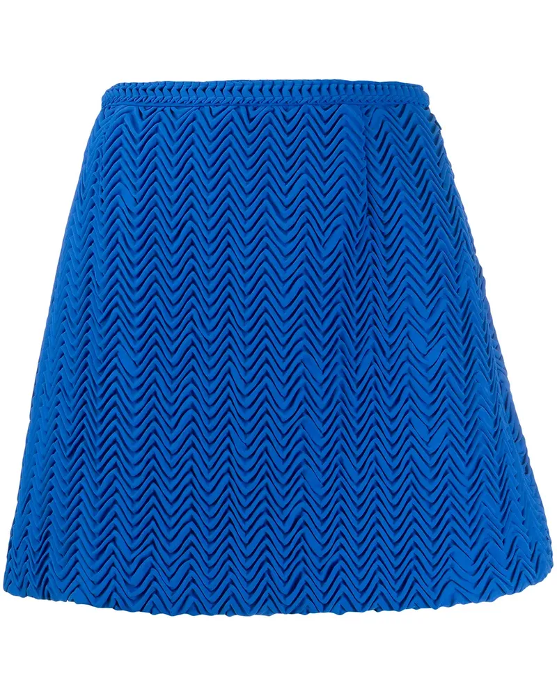 Marco de Vincenzo Bestickter Minirock - Blau Blau