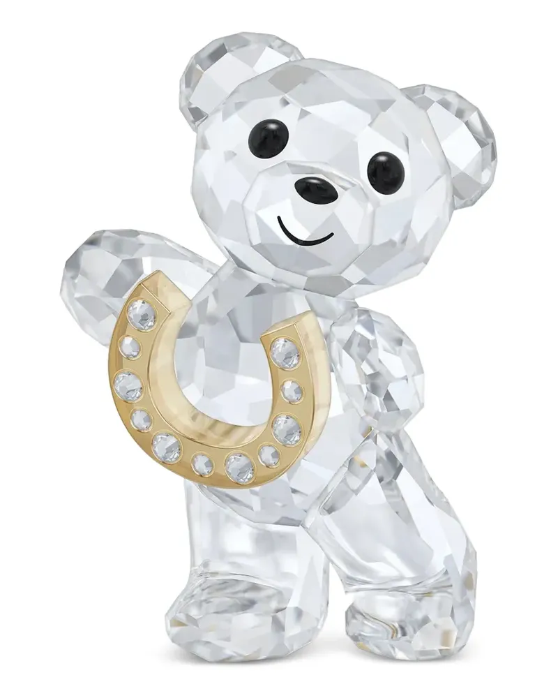 Swarovski Lucky Horseshoe Bear Kris Figur - Weiß Weiß