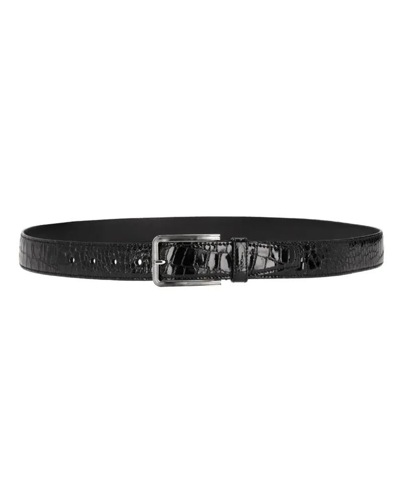 Prada croc-effect leather belt - Schwarz Schwarz