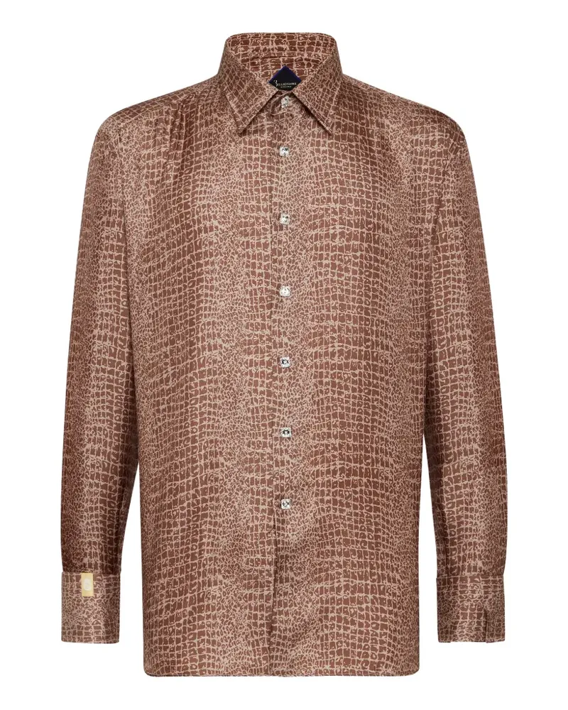 Billionaire Gemustertes Hemd - Nude Nude