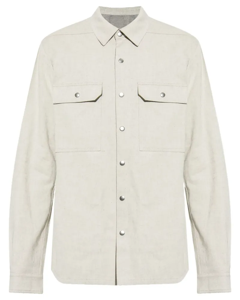 Rick Owens Hemdjacke mit Klappentasche - Nude Nude
