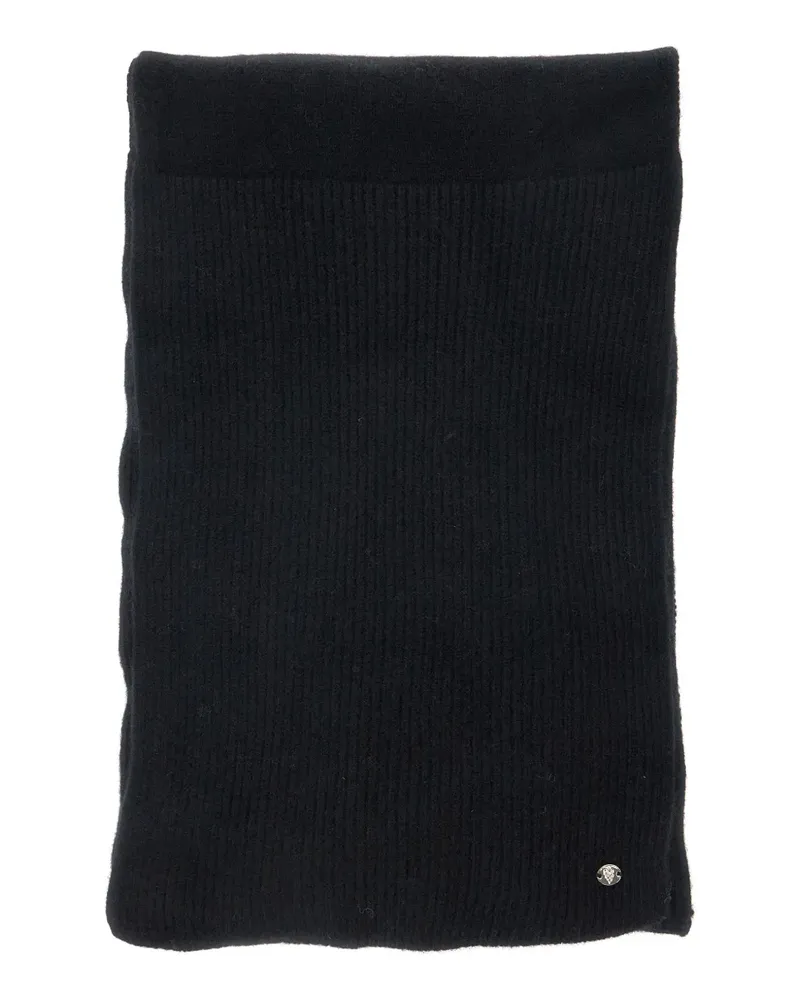 Helen Kaminski Reese logo-charm ribbed scarf - Schwarz Schwarz