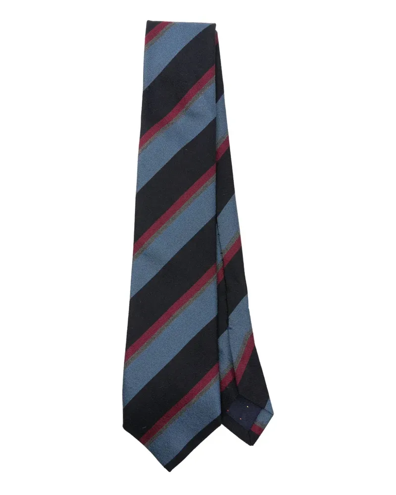Paul Smith Gestreifte Krawatte - Blau Blau