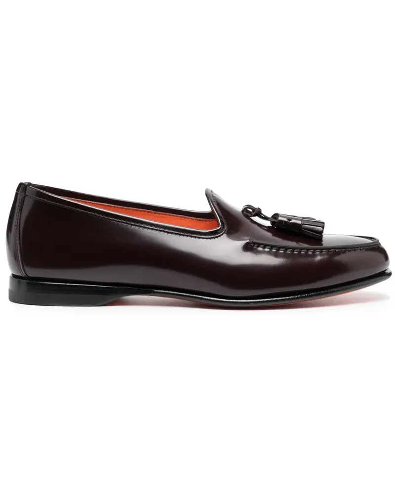 Santoni Andrea Loafer mit Quasten - Rot Rot