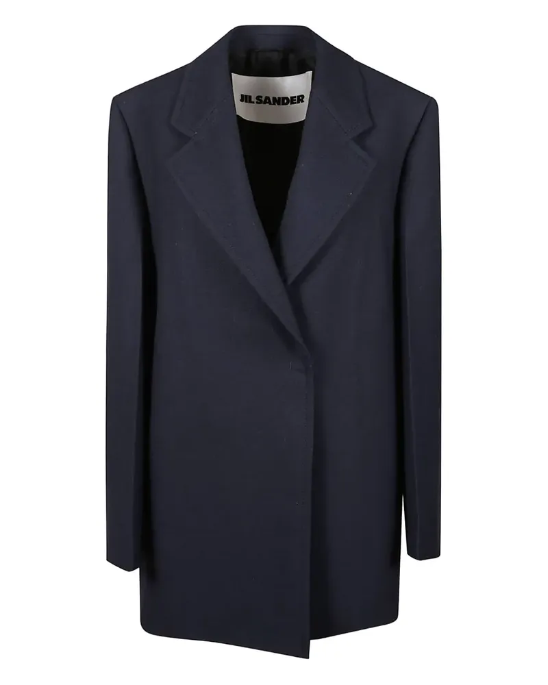 Jil Sander notched lapel coat - Blau Blau