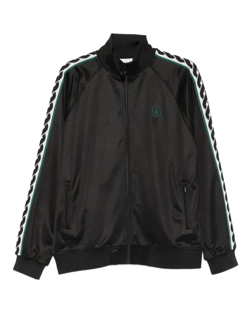 Drôle de Monsieur logo-patch side-stripe jacket - Schwarz Schwarz