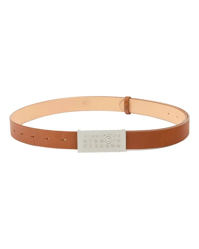 Maison Margiela Numeric Gürtel - Braun Braun