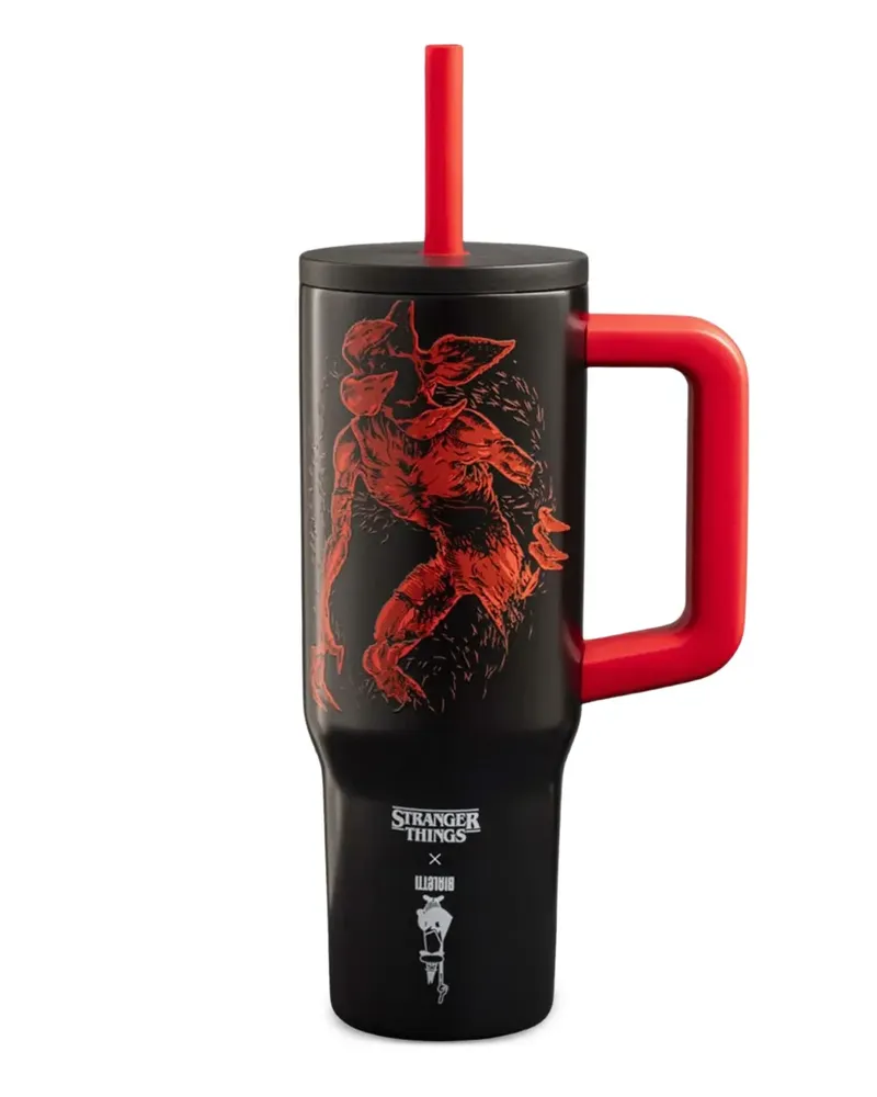 Bialetti x Netflix Stranger Things Trinkglas mit Print (900ml) - Schwarz Schwarz