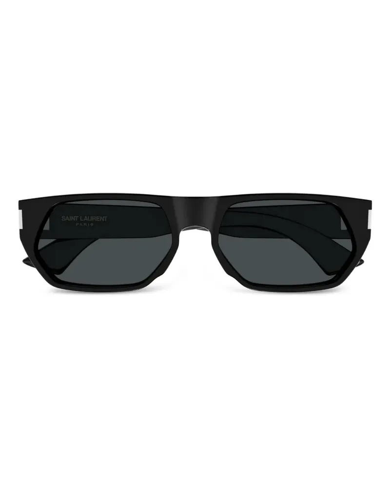 Saint Laurent rectangle-frame sunglasses - Schwarz Schwarz