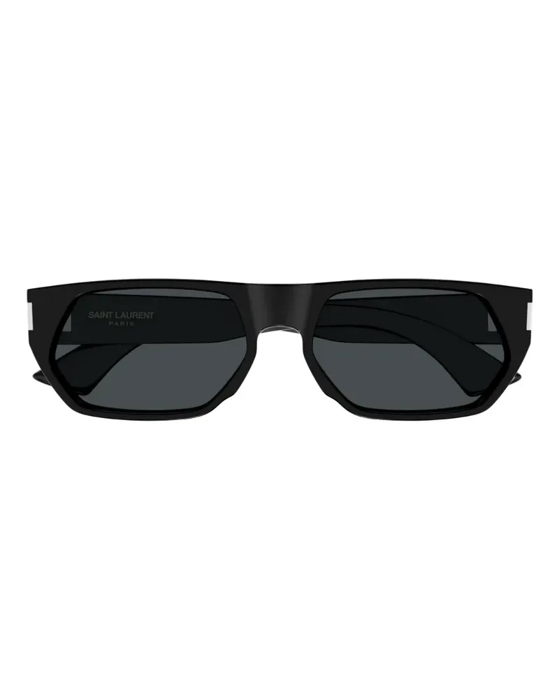 Saint Laurent rectangle-frame sunglasses - Schwarz Schwarz