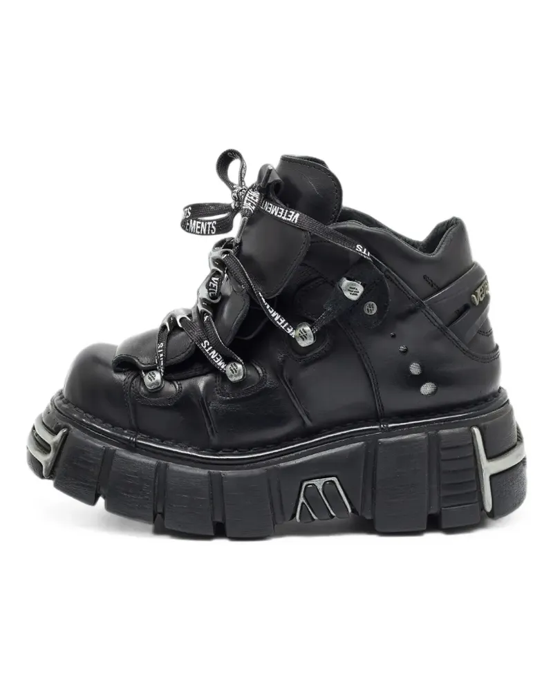 VETEMENTS x New Rock Sneakers mit Plateausohle - Schwarz Schwarz