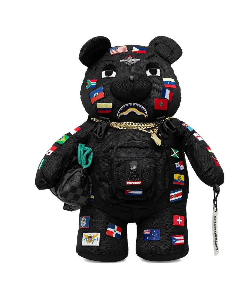 Sprayground flag-patches backpack - Schwarz Schwarz