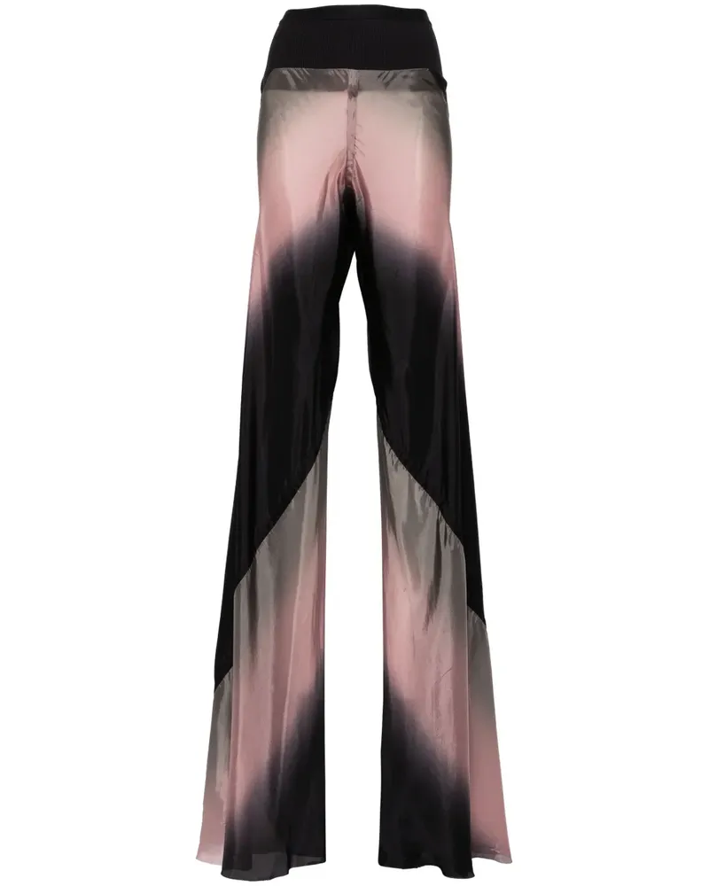 Rick Owens Palazzohose mit Farbverlauf - Schwarz Schwarz